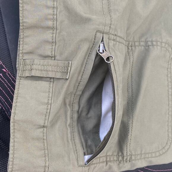 Carhartt Khaki Green Mens Size 40 Zip Pockets Button Closure Casual Shorts - Picture 5 of 12